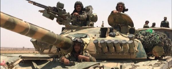 The Syrian Army in Daraa Province on the border with Jordan - Sputnik International