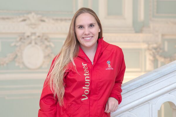 Julia Ivanova, FIFA 2018 World Cup volunteer From the United States Julia Ivanova, FIFA 2018 World Cup volunteer From the United States - Sputnik International