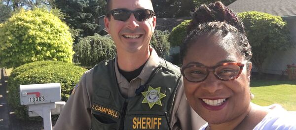 Janelle Bynum (D-OR) was out canvassing on Tuesday for the upcoming November election when one of her constituents called the police on her to report activity they saw as suspicious. Janelle Bynum (D-OR) was out canvassing on Tuesday for the upcoming November election when one of her constituents called the police on her to report activity they saw as suspicious. - Sputnik International