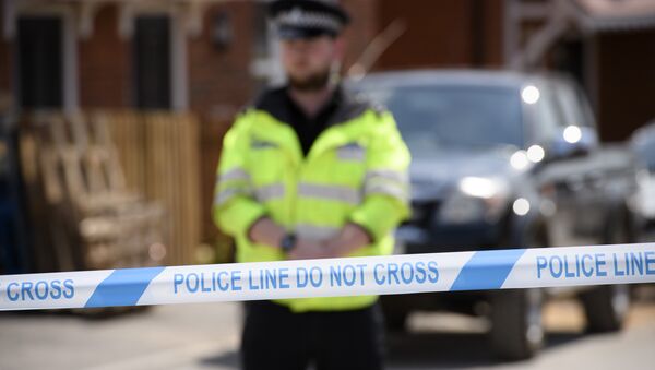 A police line outside the nerve agent victim Charlie Rowley in Amesbury, Wiltshire. - Sputnik International