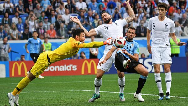 Soccer. World Cup 2018. A match Uruguay - France - Sputnik International