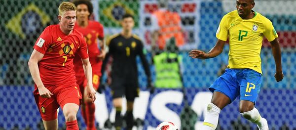 2018 FIFA World Cup, Quarterfinals, Brazil - Belgium, Belgium Midfielder Kevin De Bruyne 2018 FIFA World Cup, Quarterfinals, Brazil - Belgium, Belgium Midfielder Kevin De Bruyne - Sputnik International