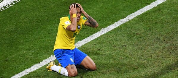 Neymar during World Cup's quarterfinals match between Brazil and Belgium in Kazan Neymar during World Cup's quarterfinals match between Brazil and Belgium in Kazan - Sputnik International