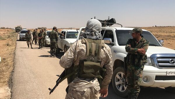 The Syrian Army in Daraa Province on the border with Jordan. File photo - Sputnik International