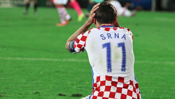 Croatia's Darijo Srna after the 2016 UEFA European Championship 1/8 final between the national teams of Croatia and Portugal. - Sputnik International