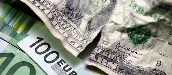 U.S. dollar and Euro banknotes are seen in this picture illustration taken May 3, 2018 U.S. dollar and Euro banknotes are seen in this picture illustration taken May 3, 2018 - Sputnik International