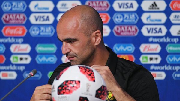 Head coach of the Belgian national team Roberto Martinez at a press conference on the eve of the semi-final match of the World Cup against France. - Sputnik International
