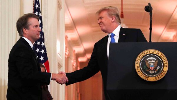 U.S. President Donald Trump introduces his Supreme Court nominee judge Brett Kavanaugh in the East Room of the White House in Washington - Sputnik International