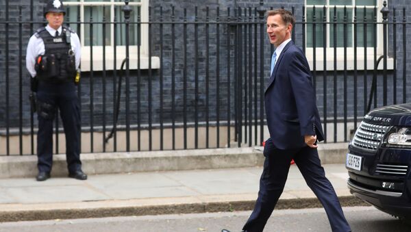 Britain's Secretary of State for Foreign and Commonwealth Affairs Jeremy Hunt arrives in Downing Street for this morning's cabinet meeting in Westminster, London, Britain, July 10, 2018 - Sputnik International