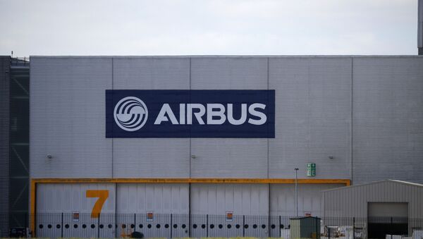 A hangar is seen at Airbus' wing assembly plant at Broughton, near Chester, Britain, June 22, 2018 - Sputnik International