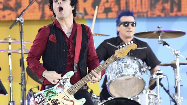 Billie Joe Armstrong of the band Green Day performs on ABC's Good Morning America 2017 Summer Concert Series at Rumsey Playfield/SummerStage in Central Park on Friday, May 19, 2017, in New York. - Sputnik International