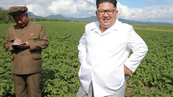 Kim Jong Un Visits Farm - Sputnik International