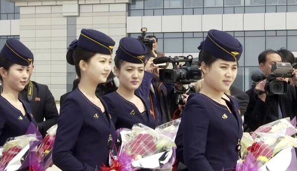 North Korean stewardesses - Sputnik International