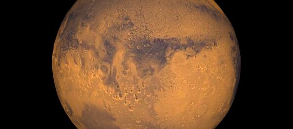 The planet Mars showing showing Terra Meridiani is seen in an undated NASA image. NASA will announce a major science finding from the agency's ongoing exploration of Mars during a news briefing September 28 in Washington - Sputnik International