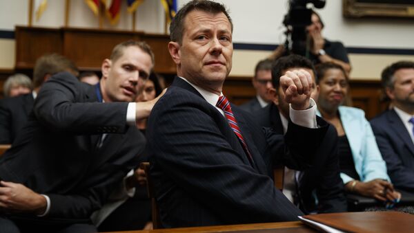 FBI Deputy Assistant Director Peter Strzok testifies before the the House Committees on the Judiciary and Oversight and Government Reform during a hearing on Oversight of FBI and DOJ Actions Surrounding the 2016 Election, on Capitol Hill, Thursday, July 12, 2018, in Washington. - Sputnik International