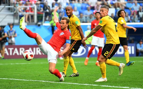 Soccer Football - World Cup - Third Place Play Off - Belgium v England - Saint Petersburg Stadium, Saint Petersburg, Russia - July 14, 2018 Soccer Football - World Cup - Third Place Play Off - Belgium v England - Saint Petersburg Stadium, Saint Petersburg, Russia - July 14, 2018 - Sputnik International
