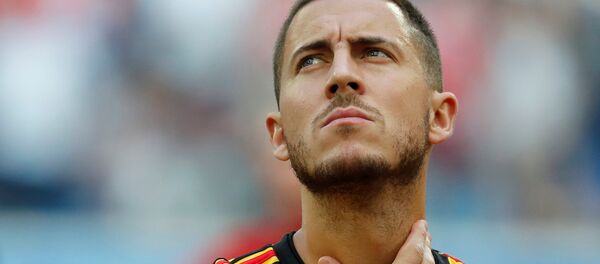 Soccer Football - World Cup - Third Place Play Off - Belgium v England - Saint Petersburg Stadium, Saint Petersburg, Russia - July 14, 2018 Belgium's Eden Hazard - Sputnik International