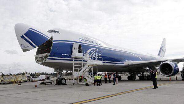 The Boeing 747-8 (pictured) will fill the vacuum left by the demise of the Antonov aircraft company - Sputnik International