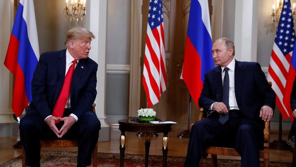 Donald Trump et Vladimir Poutine à Helsinki - Sputnik International