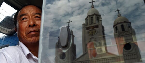 The Sacred Heart of Jesus Catholic church in Anyang, China's central Henan province - Sputnik International