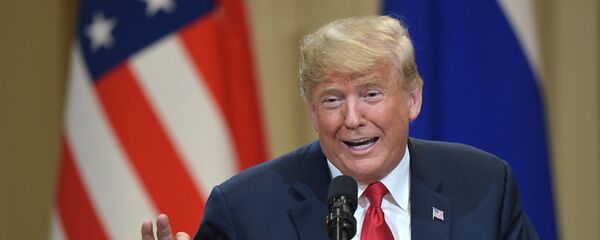 July 16, 2018. US President Donald Trump during the joint news conference with President of Russia Vladimir Putin following their meeting in Helsinki July 16, 2018. US President Donald Trump during the joint news conference with President of Russia Vladimir Putin following their meeting in Helsinki - Sputnik International