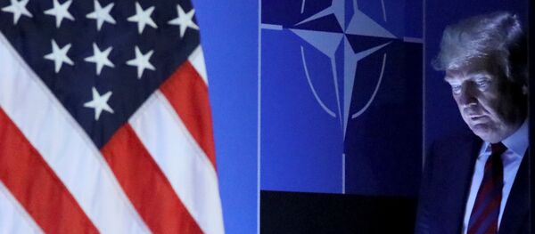 U.S. President Donald Trump arrives to hold a news conference after participating in the NATO Summit in Brussels, Belgium July 12, 2018 U.S. President Donald Trump arrives to hold a news conference after participating in the NATO Summit in Brussels, Belgium July 12, 2018 - Sputnik International