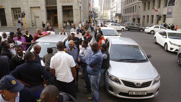 Members of the Uber taxi origination, South Africa (File) - Sputnik International