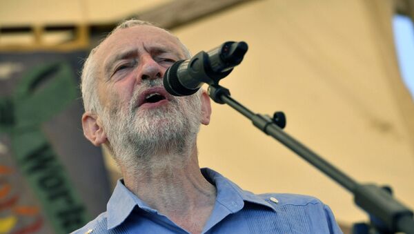 Britain's opposition Labour Party leader Jeremy Corbyn speaks at the Tolpuddle Martyrs Festival in Tolpuddle, England, Sunday July 22, 2018 - Sputnik International