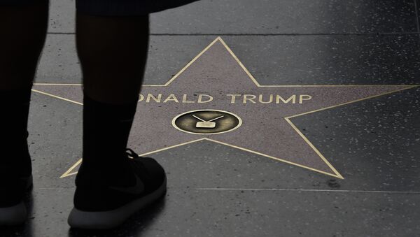 (File) Republican presidential candidate frontrunner Donald Trump's star on the Hollywood Walk of Fame in seen, September 10, 2015 in Hollywood, California - Sputnik International