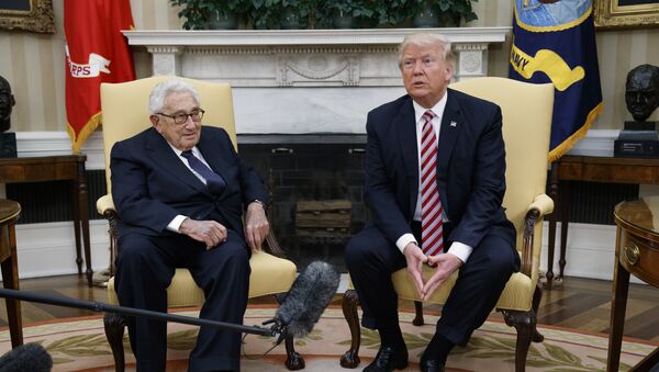 President Donald Trump meets with Dr. Henry Kissinger, former Secretary of State and National Security Advisor under President Richard Nixon, in the Oval Office of the White House, Wednesday, May 10, 2017, in Washington - Sputnik International