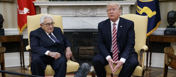 President Donald Trump meets with Dr. Henry Kissinger, former Secretary of State and National Security Advisor under President Richard Nixon, in the Oval Office of the White House, Wednesday, May 10, 2017, in Washington President Donald Trump meets with Dr. Henry Kissinger, former Secretary of State and National Security Advisor under President Richard Nixon, in the Oval Office of the White House, Wednesday, May 10, 2017, in Washington - Sputnik International
