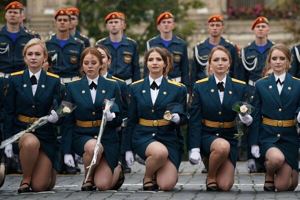 Cadets of the Russian Ministry for Emergency Situations in Moscow - Sputnik International