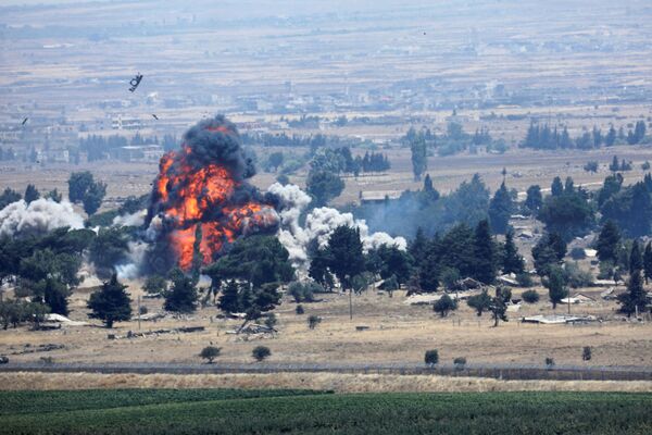 Explosion at Syrian side of Israeli-Syrian border - Sputnik International