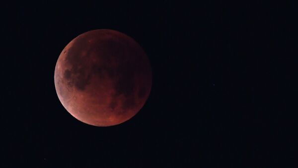 The super blue blood moon is seen over Los Angeles, California. File photo - Sputnik International