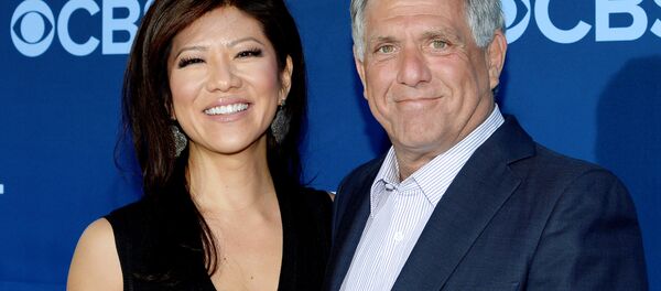 Les Moonves (R), president and CEO of CBS Corporation, and his wife Julie Chen pose during the premiere of the CBS science fiction television series Extant at the Samuel Oschin Space Shuttle Endeavour Display Pavilion in Los Angeles, California, U.S., June 16, 2014 Les Moonves (R), president and CEO of CBS Corporation, and his wife Julie Chen pose during the premiere of the CBS science fiction television series Extant at the Samuel Oschin Space Shuttle Endeavour Display Pavilion in Los Angeles, California, U.S., June 16, 2014 - Sputnik International