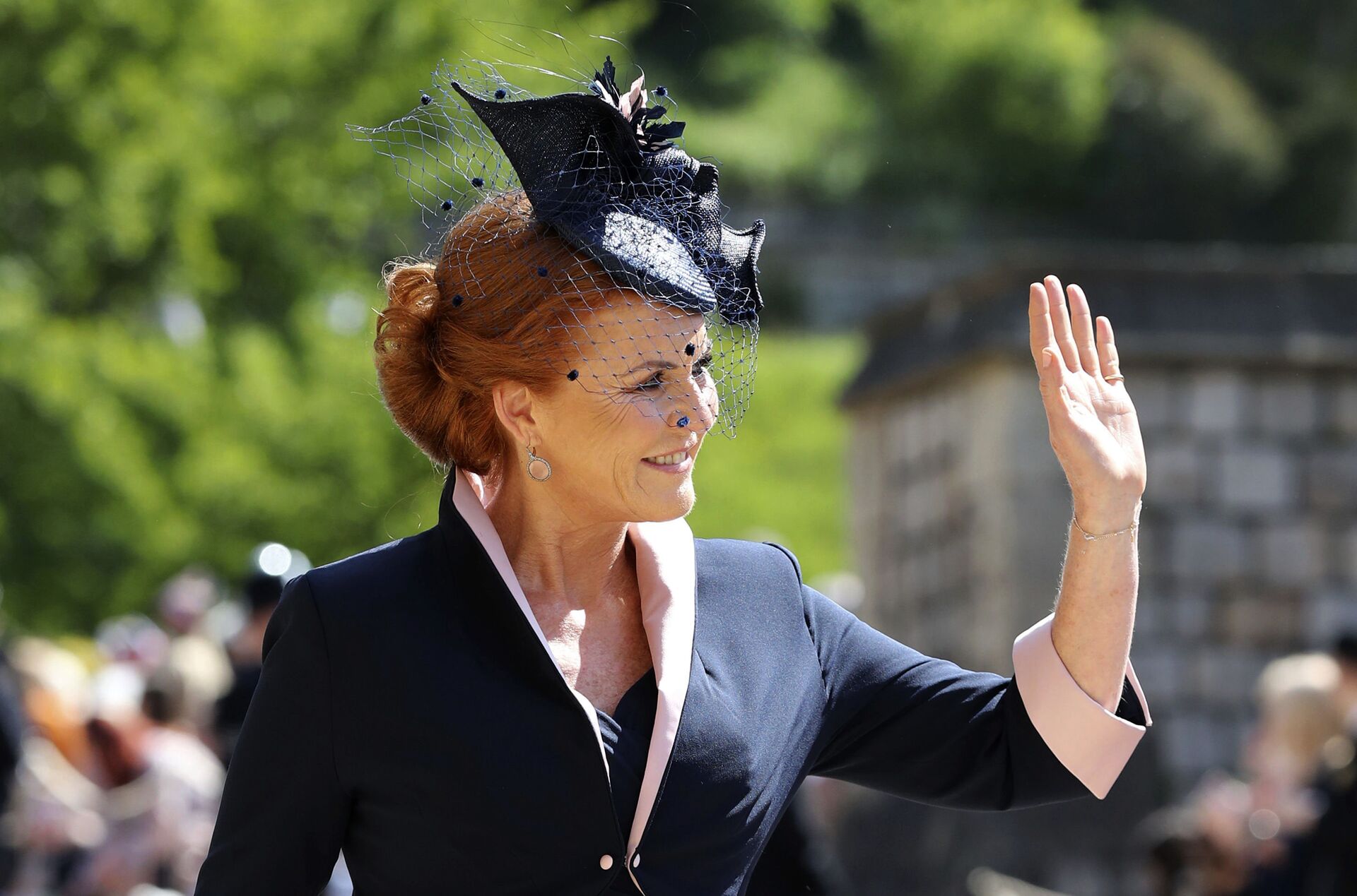 Sarah Ferguson arrives for the wedding ceremony of Prince Harry and Meghan Markle at St. George's Chapel in Windsor Castle in Windsor, near London, England, Saturday, May 19, 2018 - Sputnik International, 1920, 01.04.2022