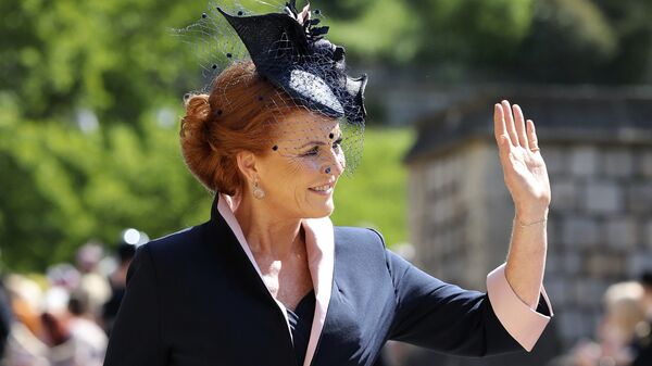 Sarah Ferguson arrives for the wedding ceremony of Prince Harry and Meghan Markle at St. George's Chapel in Windsor Castle in Windsor, near London, England, Saturday, May 19, 2018 - Sputnik International