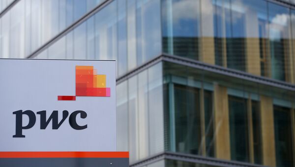 The logo of PricewaterhouseCoopers is seen in front of the local offices building of the company in Luxembourg, April 26, 2016 - Sputnik International