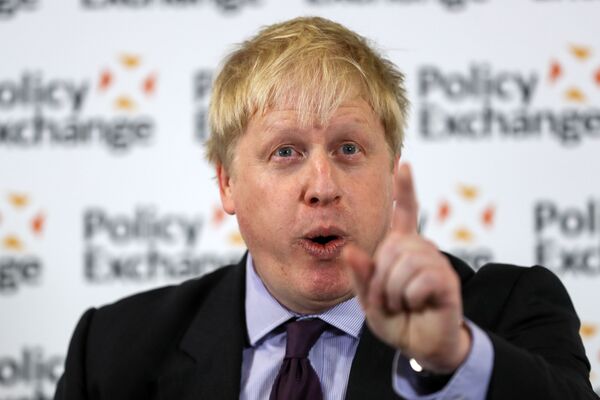 Britain's Foreign Secretary Boris Johnson delivers a speech at the Policy Exchange in London, Wednesday Feb. 14, 2018. Britain's Foreign Secretary Boris Johnson delivers a speech at the Policy Exchange in London, Wednesday Feb. 14, 2018. - Sputnik International