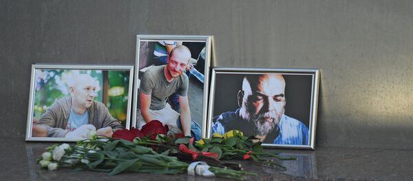 Orkhan Dzhemal, Kirill Radchenko and Alexander Rastorguyev. Orkhan Dzhemal, Kirill Radchenko and Alexander Rastorguyev. - Sputnik International