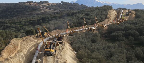 Construction of the Trans-Adriatic Pipeline Construction of the Trans-Adriatic Pipeline - Sputnik International