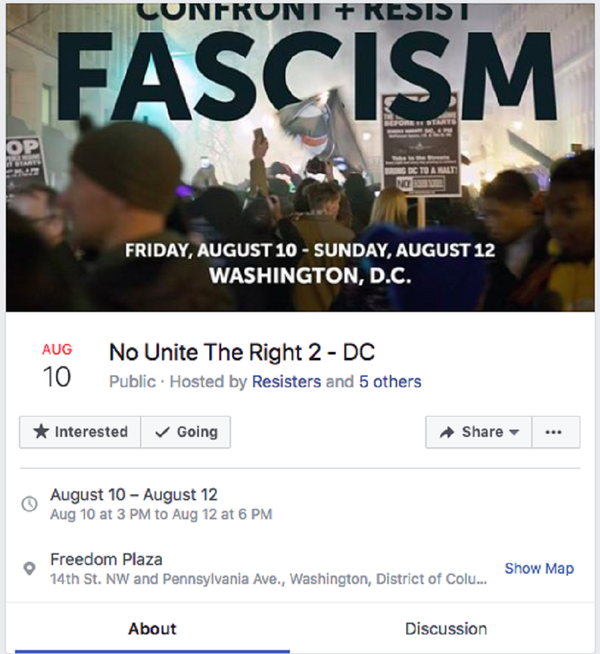Screenshot of the protest cancelled by Facebook. Screenshot of the protest cancelled by Facebook. - Sputnik International