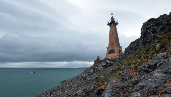 A lighthouse on Cape Dezhnyov in the Chukotka Autonomous Area - Sputnik International