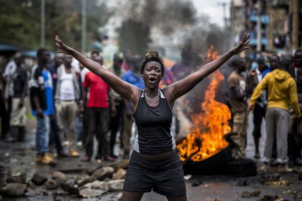 Беспорядки в Кении после выборов - Sputnik International