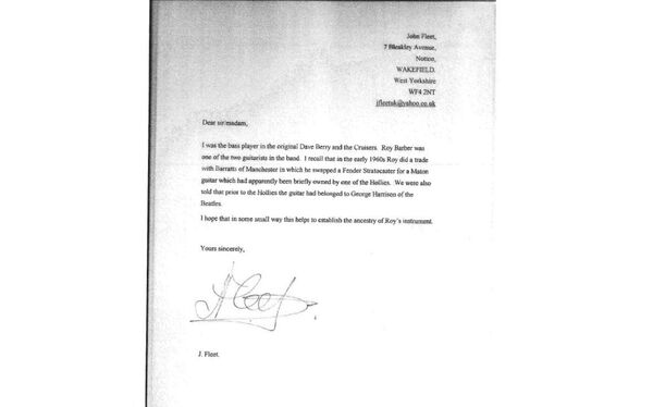 Letter by John Fleet - Sputnik International