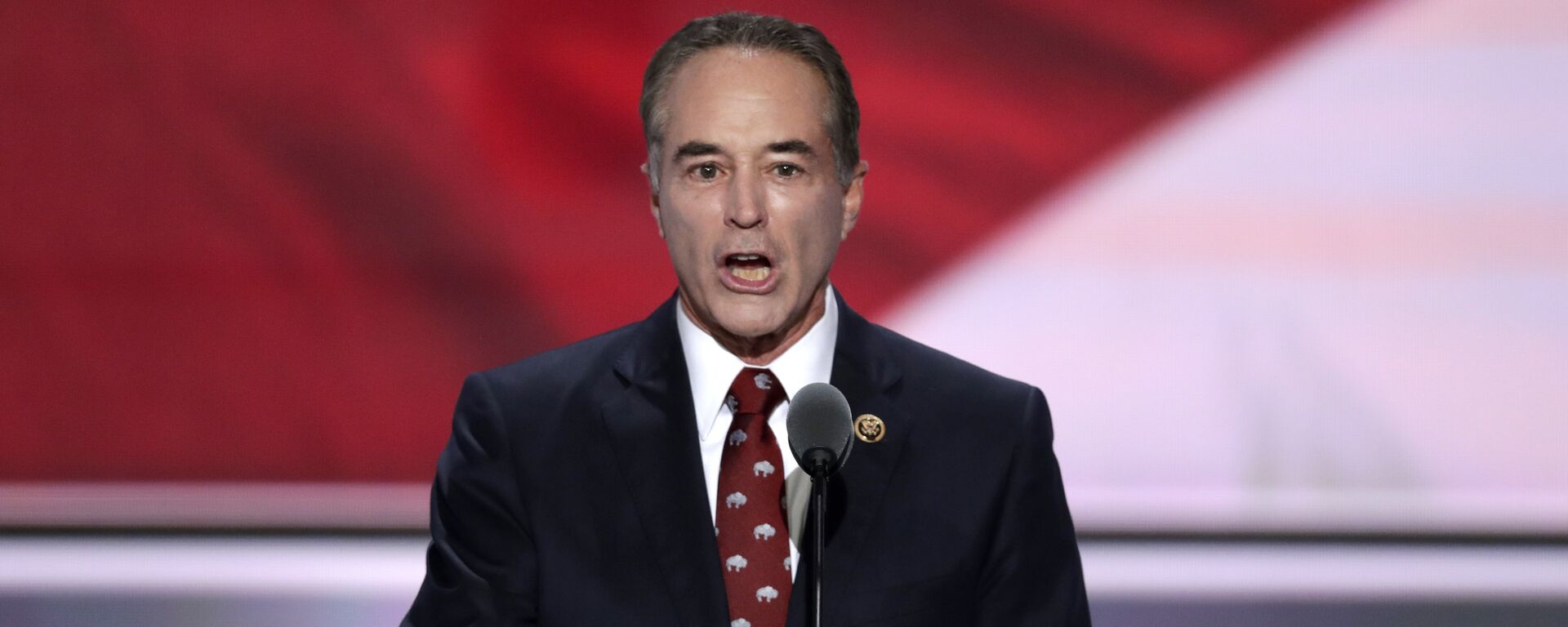 In this July 19, 2016 file photo, Rep. Chris Collins, R-NY. speaks in Cleveland. - Sputnik International, 1920, 09.08.2018