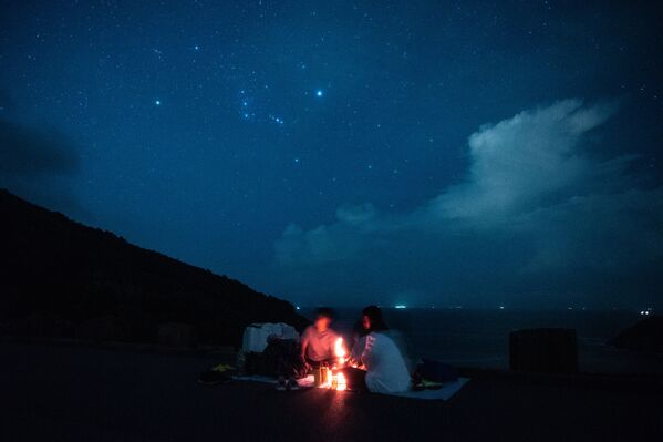 Night Sky Lit by Stunning Perseid Meteor Shower - Sputnik International