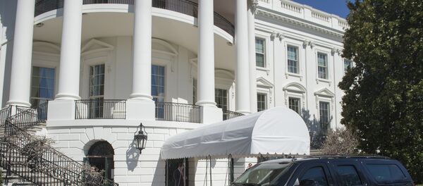 A SUV is parked outside of the South Portico on the South Lawn of the White House in Washington, DC, March 11, 2017. A SUV is parked outside of the South Portico on the South Lawn of the White House in Washington, DC, March 11, 2017. - Sputnik International