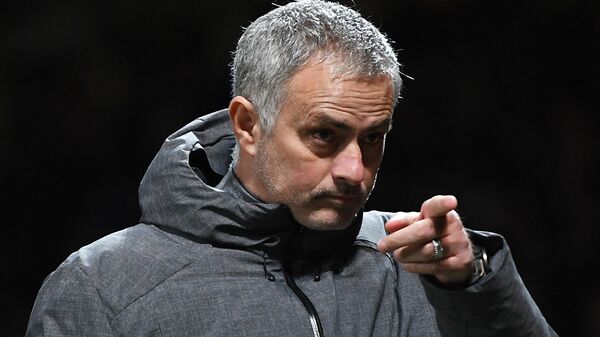 United manager Jose Mourinho is pictured ahead of a Champions League fixture against CSKA Moscow - Sputnik International