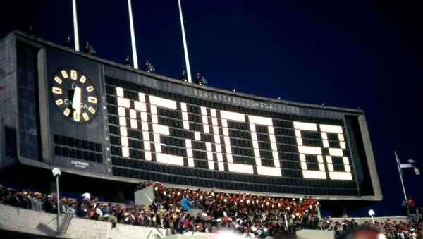 Opening of the 1968 Summer Olympic Games at the Estadio Olímpico Universitario in Mexico City - Sputnik International